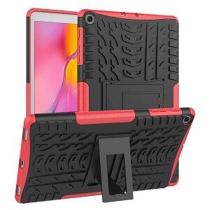 Samsung Galaxy Tab A 10.1 2019 T510 Shockproof Case Heavy Duty Rugged Cover (Red)
