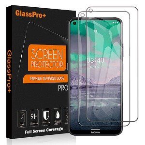 (2 Pcs) Nokia 3.4 Full Coverage Tempered Glass Screen Protector Anti Scratch Guard (Clear)