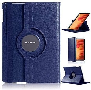 Samsung Galaxy Tab A7 2020 Leather Folio Case Cover (Navy Blue)