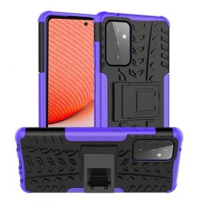 Samsung Galaxy A72 Heavy Duty Case Shockproof Rugged Protective Cover (Purple)