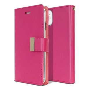 Goospery iPhone 11 Rich Diary Hot Pink Wallet Case